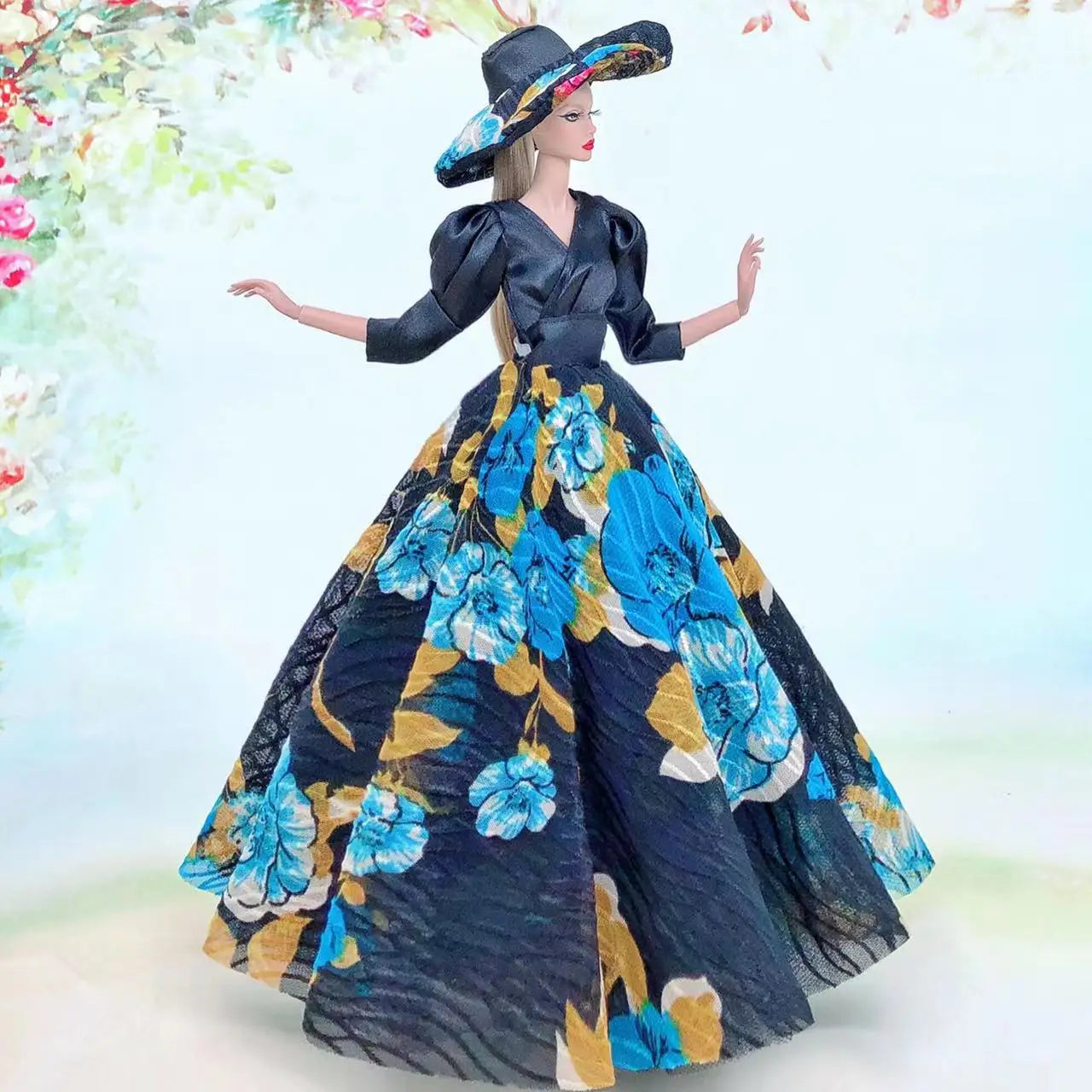 Wedding dress for barbie doll