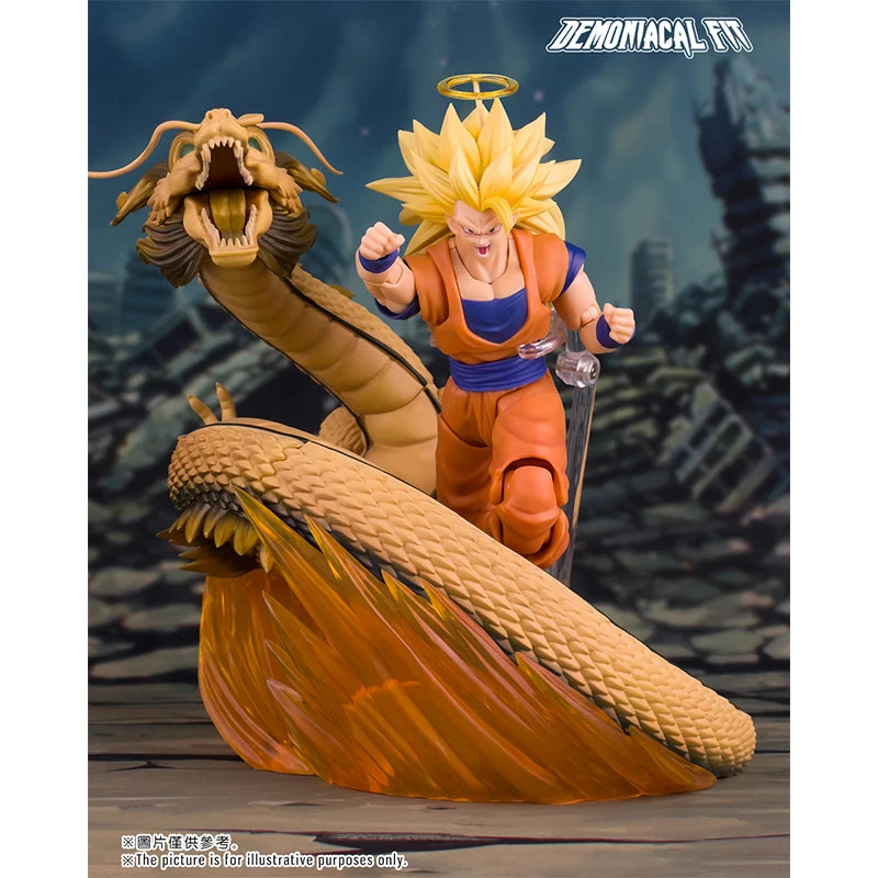 Demoniacal Fit Dragon Ball Super Saiyan 3 SSJ3 Son Goku Dragon Blaster Dragon Fist Burst Anime Action Figure Model Toys Gifts