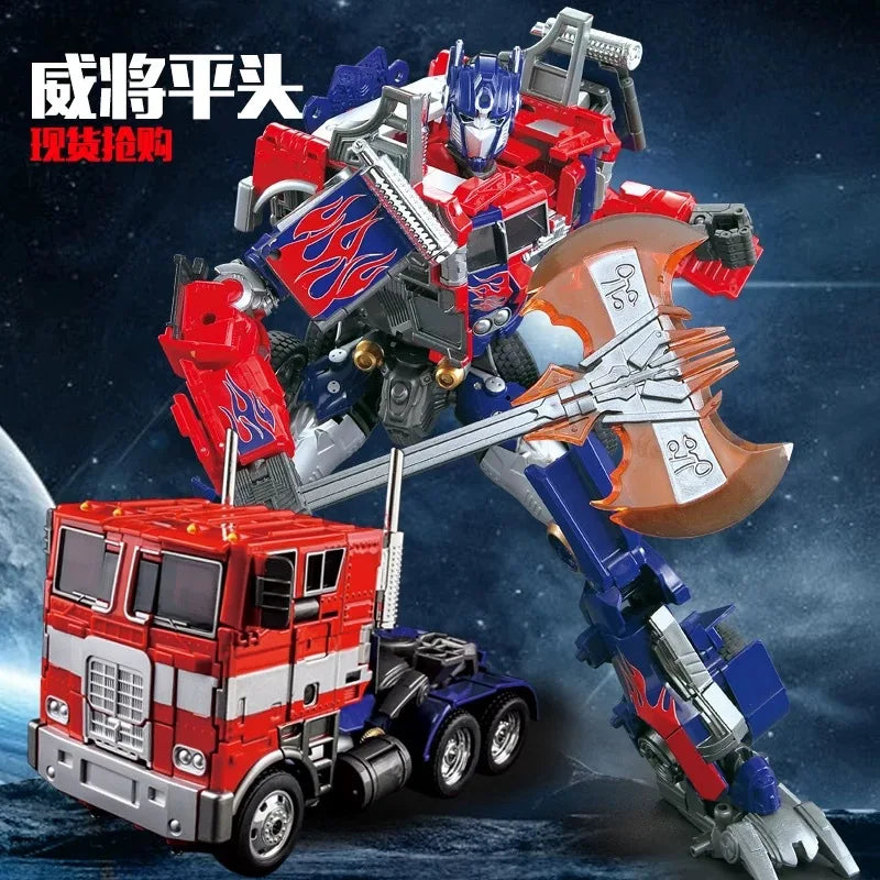 30cm Transformation Megatron Optimus Prime Bumblebee Deformation Movie G1 Anime Figure Action Figure Alloy Robot Mode Toys Gifts