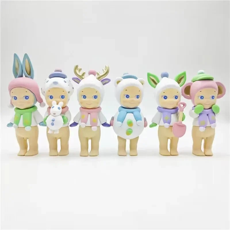 Sonny Angel Winter Wonderland Series Cute Anime Figure Dolls Christmas Tree Ornaments Collectible Toys for Kids Fans Gift 2024