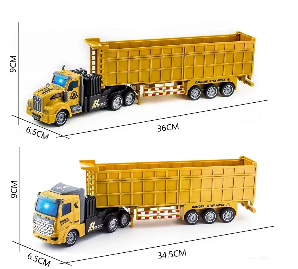 1/48 Rc Truck Heavy-Duty Toy Cars Trucks Remote Control Semi-Trailer Construction Electric Truck Big Rc Trailer Dump Boys Gift