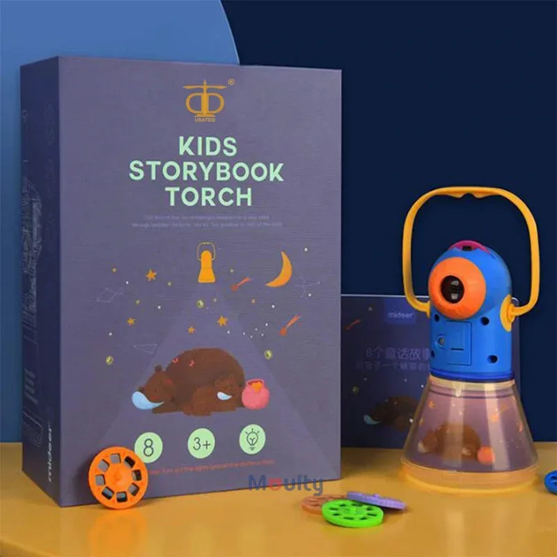 Story Projector With Night Light Flashlight Toy For Childen Sleeping Story Machine Luminous Toy Baby Early Learning Educational