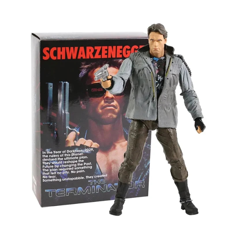 NECA Figure Terminator 2 Judgment Day T800 Sarah Connor T-800 Arnold Schwarzenegger Commando Action Figure Model Collectible Toy