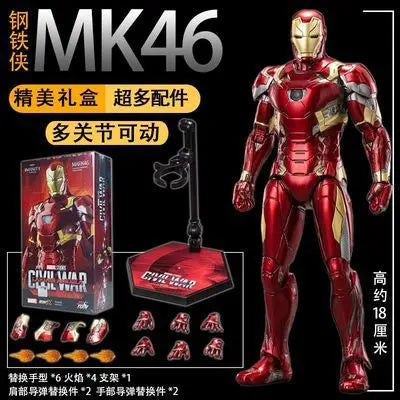 Marvel The Avengers Iron Man Mk46 Groot Spider Man Venom Doctor Strange Thor 1/6 Pvc Figure Model Collect Ornaments Toy Gifts