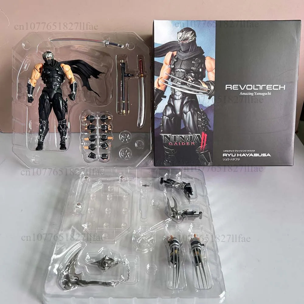 2025 KAIYODO Revoltech 1/12 Amazing Yamaguchi Ryu Hayabusa Ninja Gaiden Action Figure PVC Model Toys Joint Movable Room Decor
