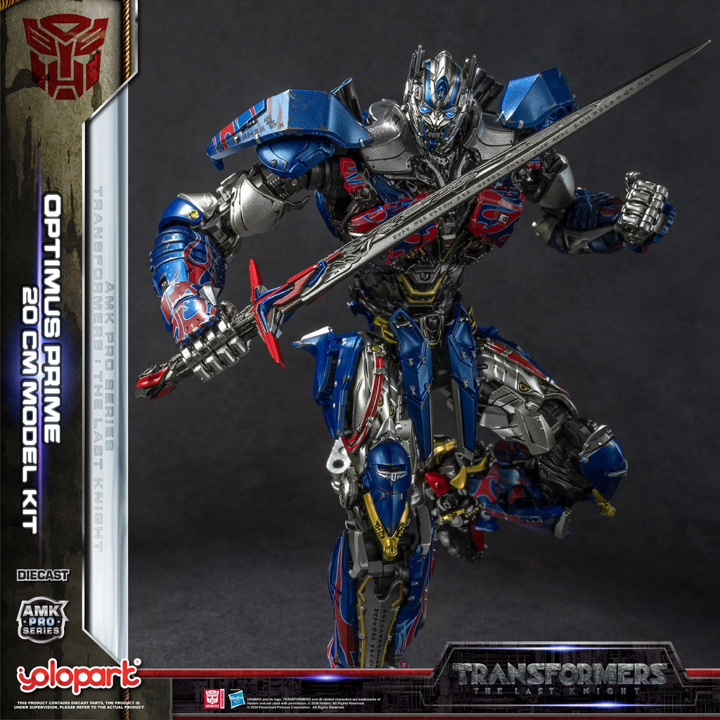 YOLOPARK Transformers Model: The Last Knight AMK PRO Series 20cm Optimus Prime Model Kit Action Figures Toy For Boy Men