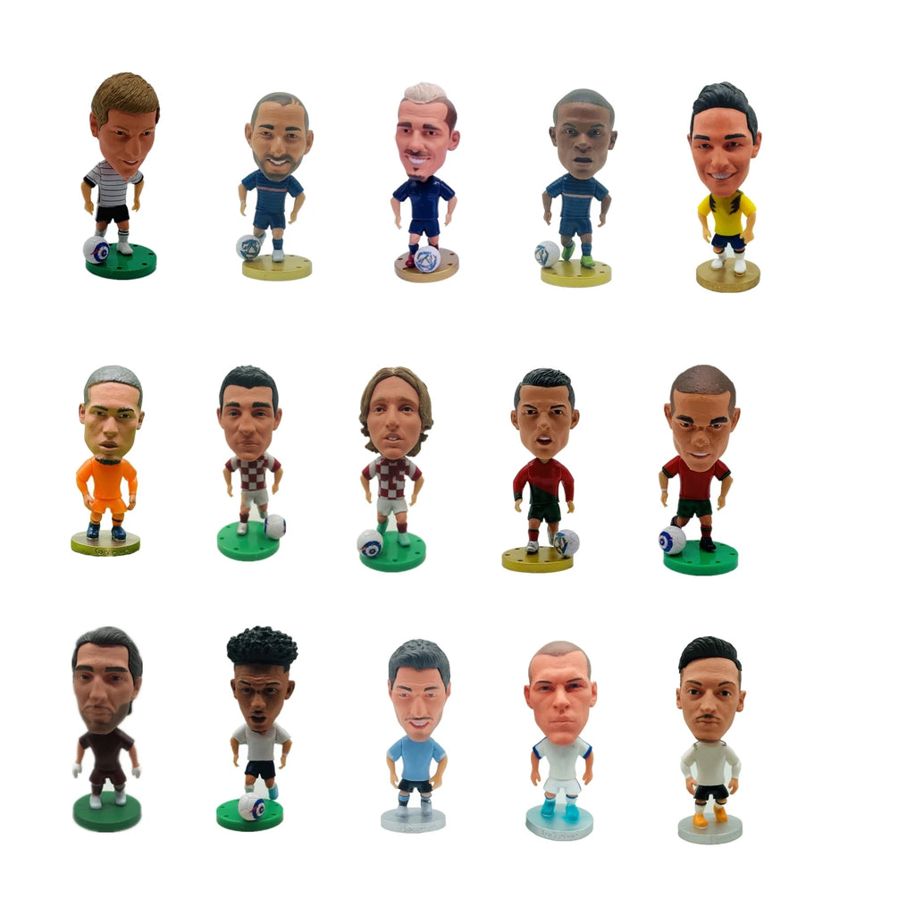 2026 Soccerwe Soccer Player Action Figures Collectible Miniatures for Fans & Decor