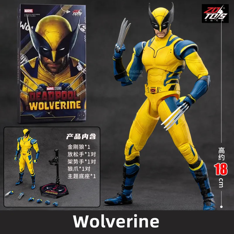 ZD Toys Deadpool & Wolverine Action figures Deadpool Boxed Wolverine Collection Adult Action Figures Kids Toy