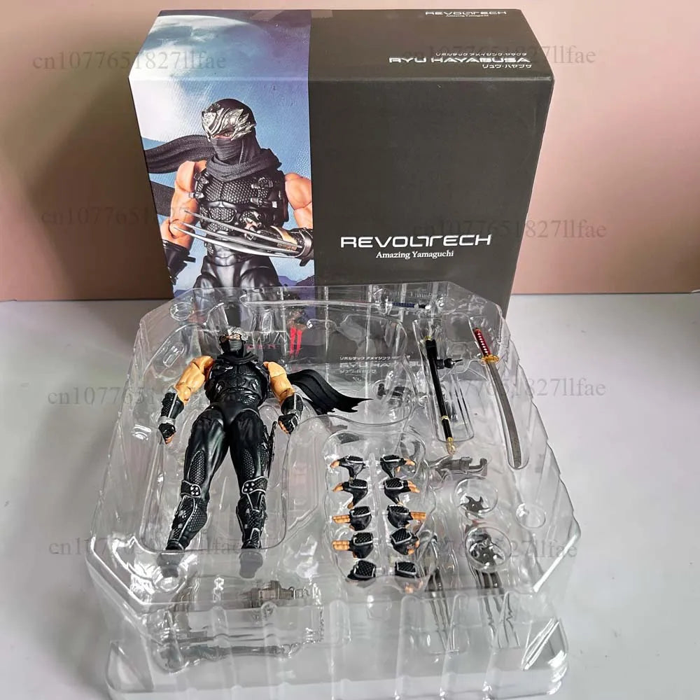 2025 KAIYODO Revoltech 1/12 Amazing Yamaguchi Ryu Hayabusa Ninja Gaiden Action Figure PVC Model Toys Joint Movable Room Decor