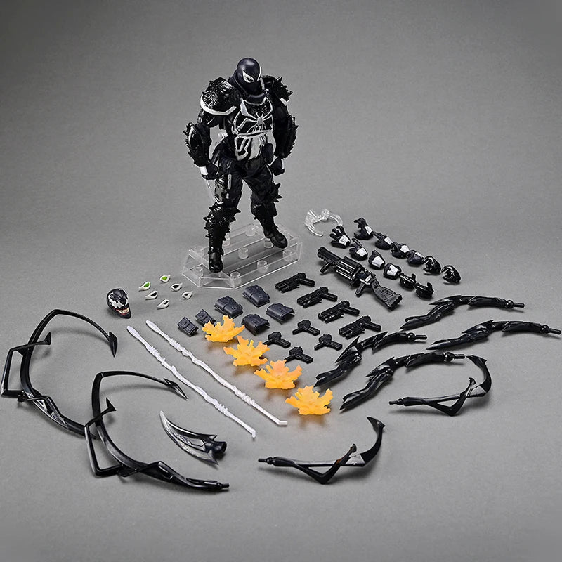 Agent Venom Action Figure Kaiyodo Revoltech Figurine Marvel Pvc Movable Collection Eugene Thompson Ko Model Toy Gfit