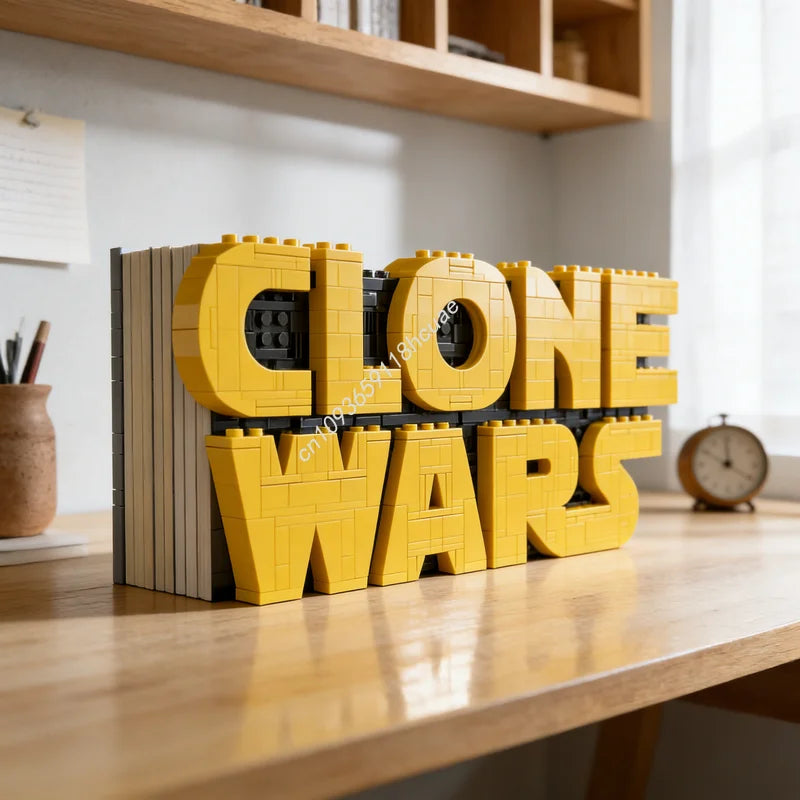 742pcs MOC Clone Wars Logo Star Battle Model Building Blocks Architecture Christmas Gifts Toy Creative Idea Education Brick Kids