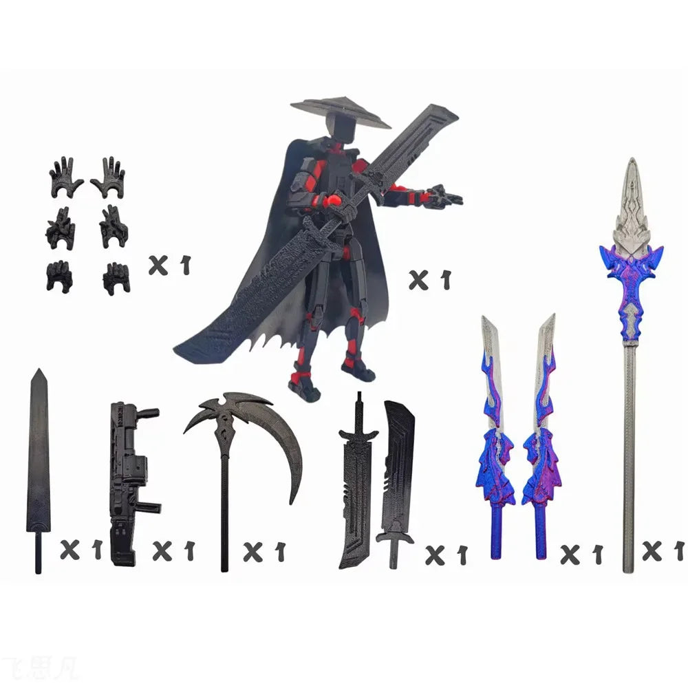 New Death/Swordsman/Wukong Titan 13 Action Figures Multi-Jointed Movable Lucky 13 Action Figure Nova 13 Action Figure Dummy