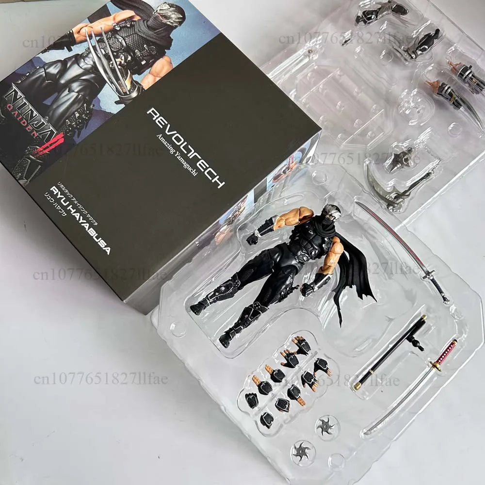 2025 KAIYODO Revoltech 1/12 Amazing Yamaguchi Ryu Hayabusa Ninja Gaiden Action Figure PVC Model Toys Joint Movable Room Decor