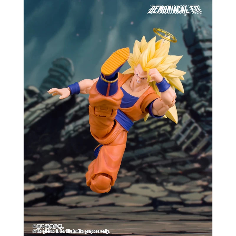 Demoniacal Fit Dragon Ball Super Saiyan 3 SSJ3 Son Goku Dragon Blaster Dragon Fist Burst Anime Action Figure Model Toys Gifts