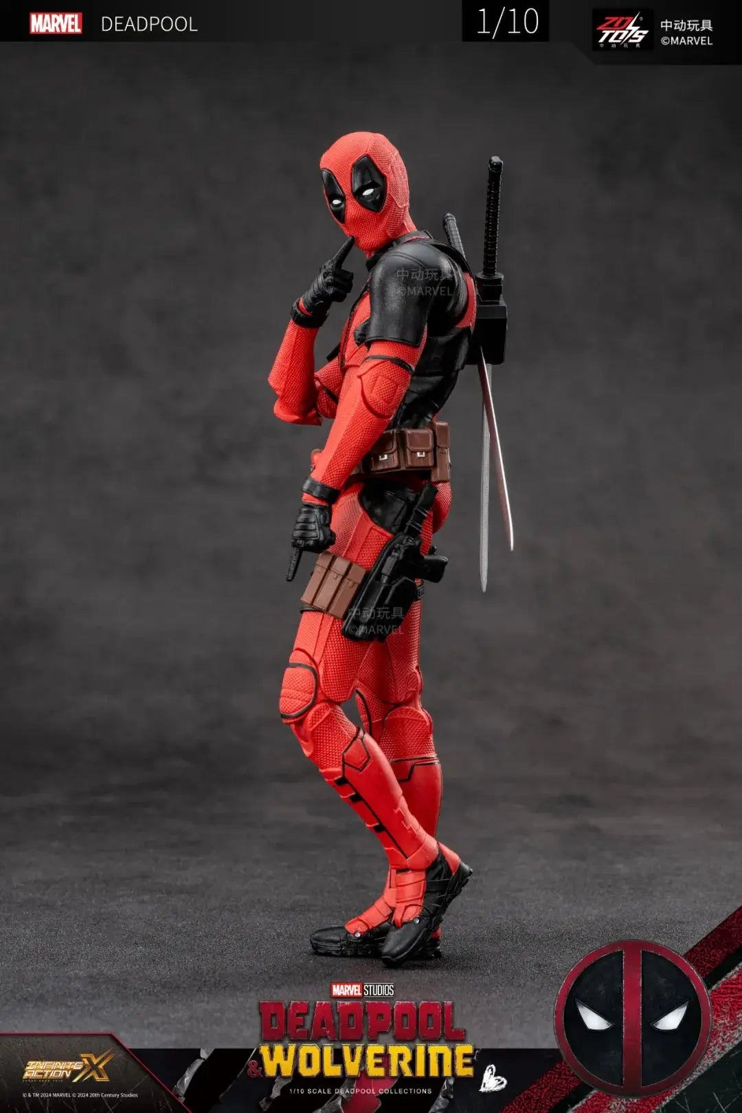 ZD Toys Deadpool & Wolverine Action figures Deadpool Boxed Wolverine Collection Adult Action Figures Kids Toy