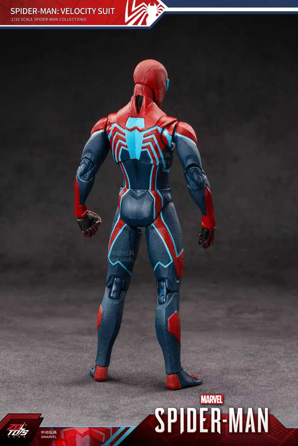 Marvel Avengers Spider-Man Speed Suit Action Figure Toy Display Case Poseable Model Figurine Collectible Birthday Gift