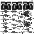 Modern Police SWAT City Weapons Set US Military Toy Kit Soldier Pack Army Equipment Mini MOC Figures Building Block Toys for Boy