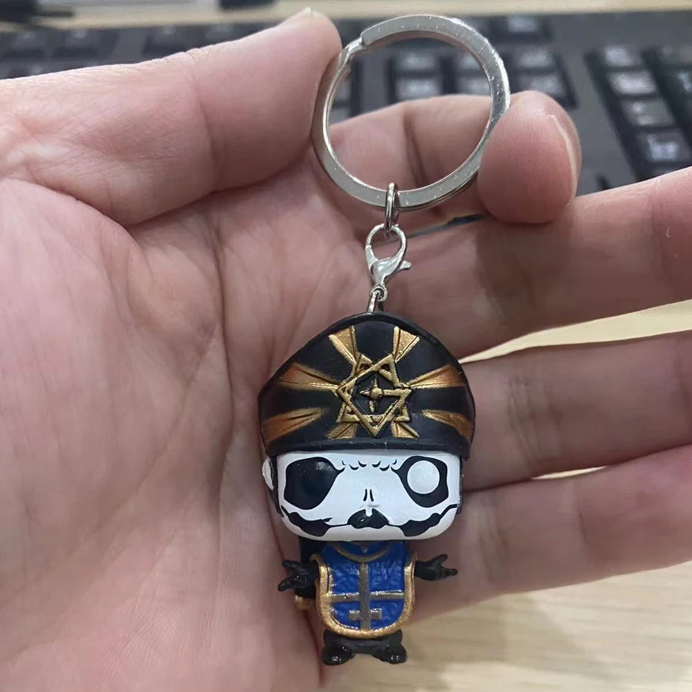 Ghost Emeritus Pocket Keychain Papa Figure Model Toy