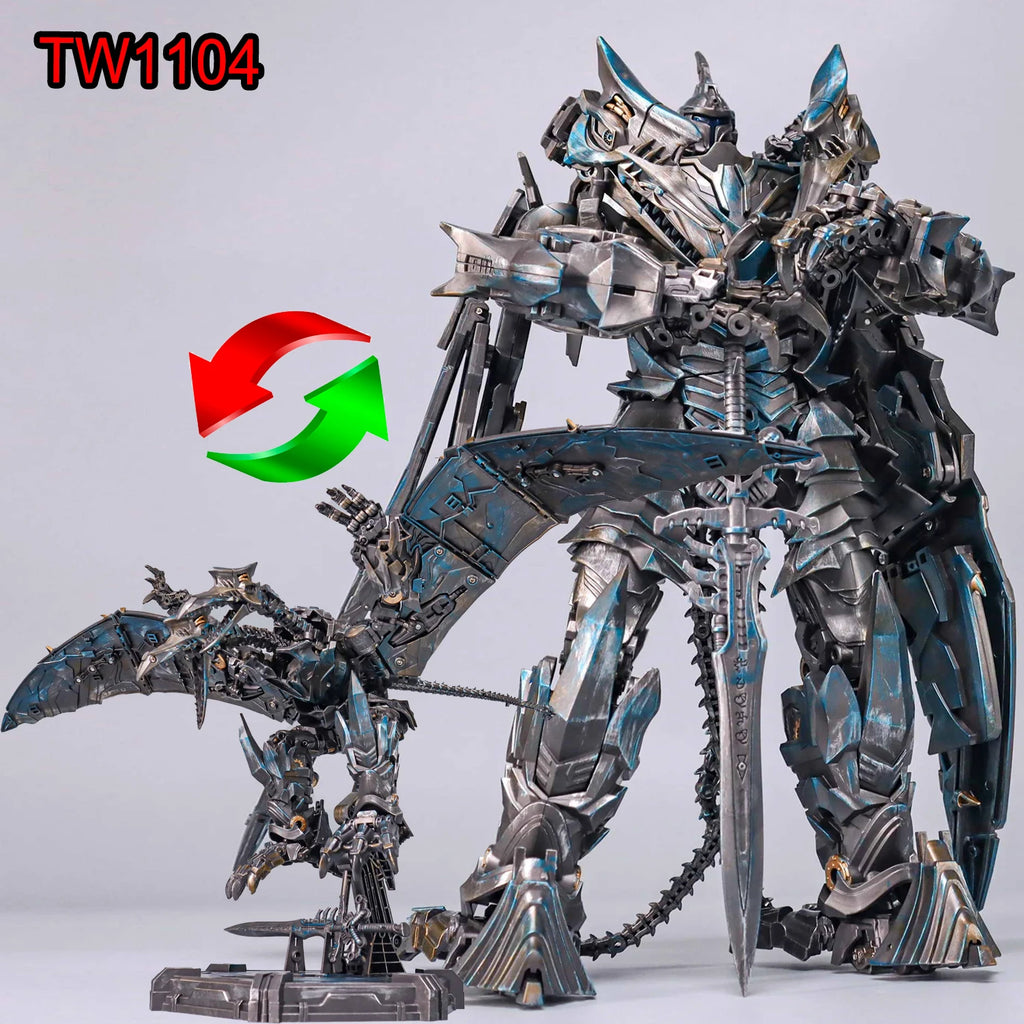 BAIWEI Transformation Robot Strafe TW1104 Deformation Toys TW-1104 Swoop Action Figure Model Super Large Pterosaur With Base