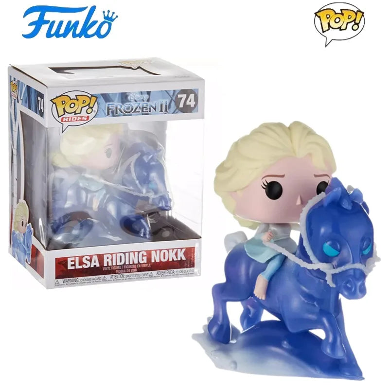 Frozen Series Elsa Action Figures Funko Pop Anime Disney Anna Olaf Figure Collectible Decoration Limited Edition Model Gifts