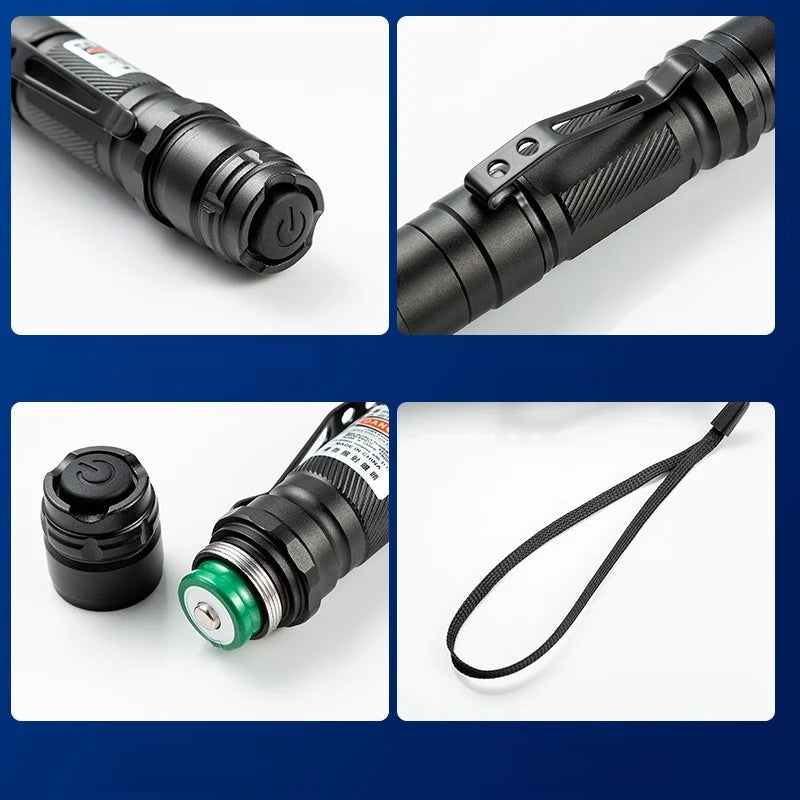 (Do not provide batteries)Green Laser Pointer Teaching Tool Pet Automatic Cat Toys Laser Focus Adjustable Lazer Pen