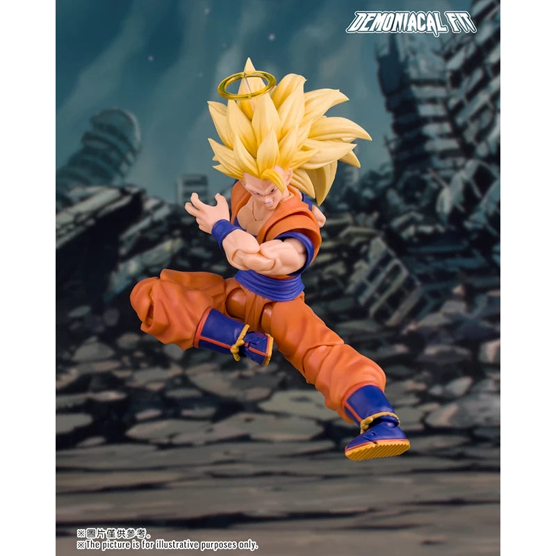 Demoniacal Fit Dragon Ball Super Saiyan 3 SSJ3 Son Goku Dragon Blaster Dragon Fist Burst Anime Action Figure Model Toys Gifts