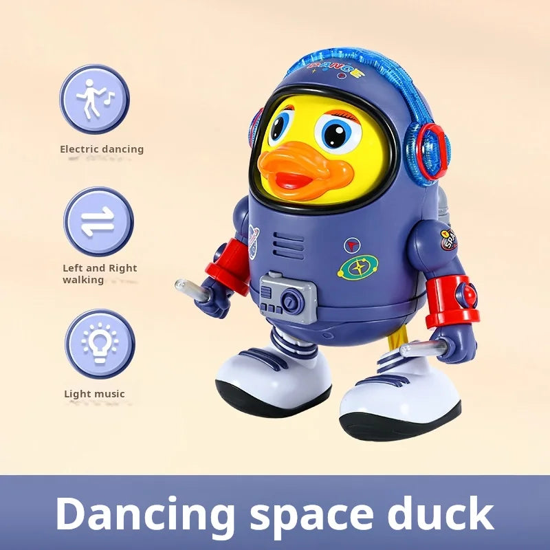 Baby Duck Toy Musical Interactive Toy Space Elements for Infants Babies Kids Gifts Electric with Lights and Sounds Dancing Robo