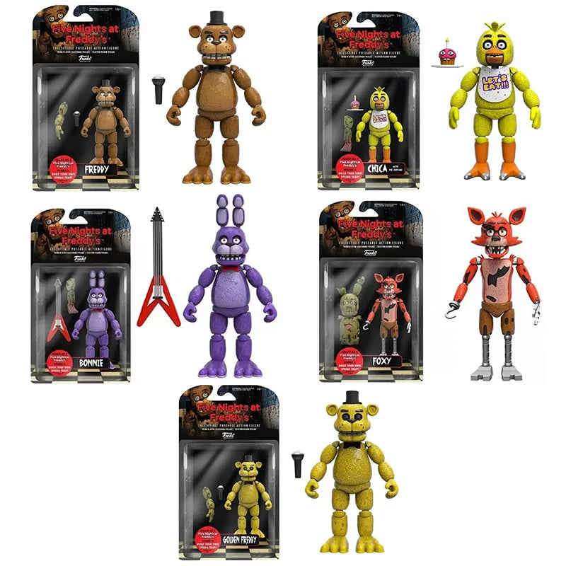 Fnaf Bear Midnight Harem Five Nights Joint Movable Detachable Game Action Figure At Five Nights Security Breach Model Kids Toy