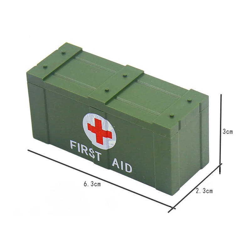 25/50/100Pcs Soldier Police Gangster WW2 Army Military Weapons SWAT Machine Gun Mortar Building Blocks Figure Model Brick Toy