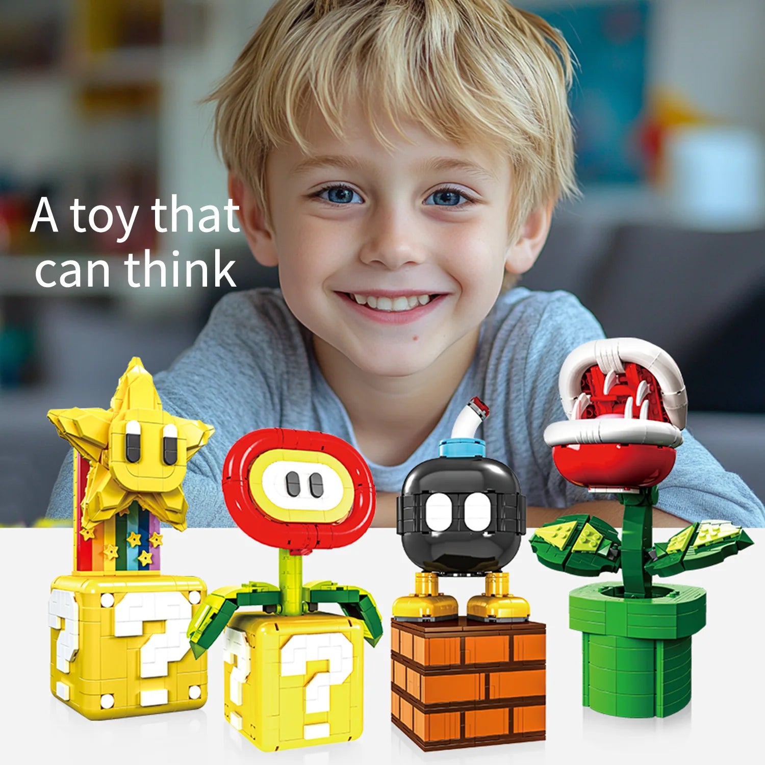 Super Mario Bros Base Building Blocks Yoshi Luigi Star Assembled Question Mark MOC Game Model Mario Mini Brick Toy For Kids Gift