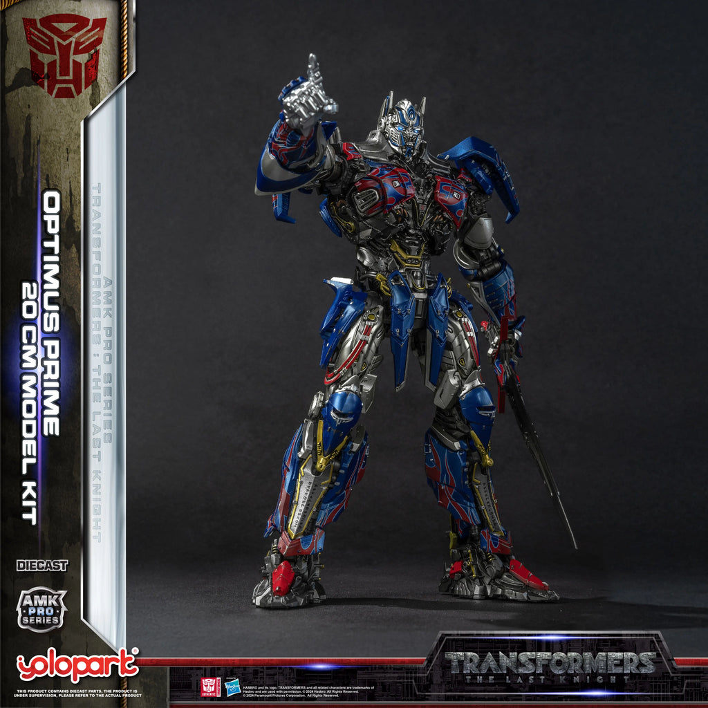 YOLOPARK Transformers Model: The Last Knight AMK PRO Series 20cm Optimus Prime Model Kit Action Figures Toy For Boy Men