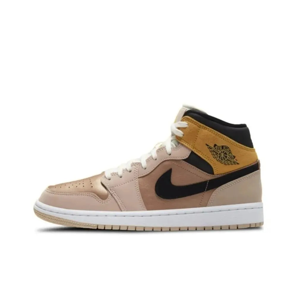 Nike Air Jordan 1 Mid Basketball Shoe Unisex - Classic Iconic Basketball Sneaker Comfortable and Versatile DQ8426-105