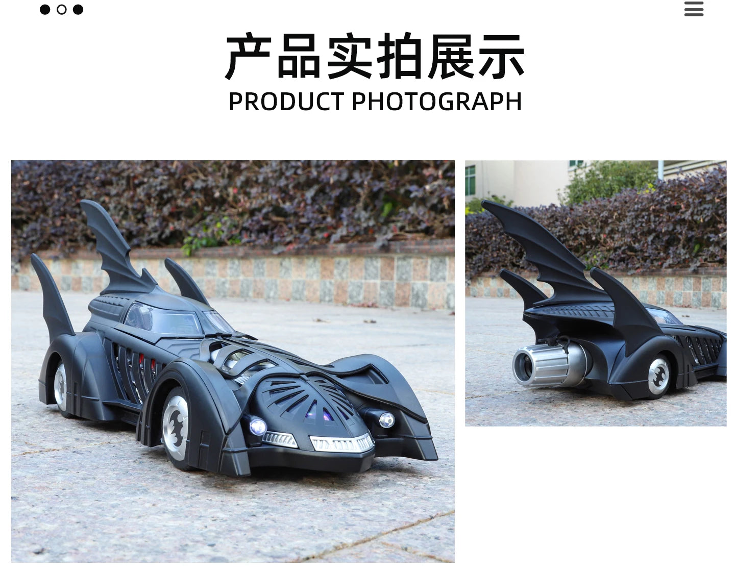 Spray 1:24 Batmobile 1955 1989 Tumbler Alloy Metal Diecast Model Car The Dark Knight Trilogy Sound Light Ornaments Birthday Gift