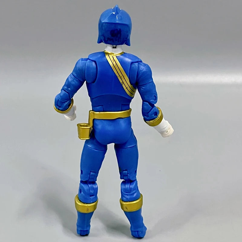 Hasbro Power Rangers Blue Ranger 6-Inch Genuine Bulk Cargo with Handwriting On Top of The Head Model Doll Action Figure