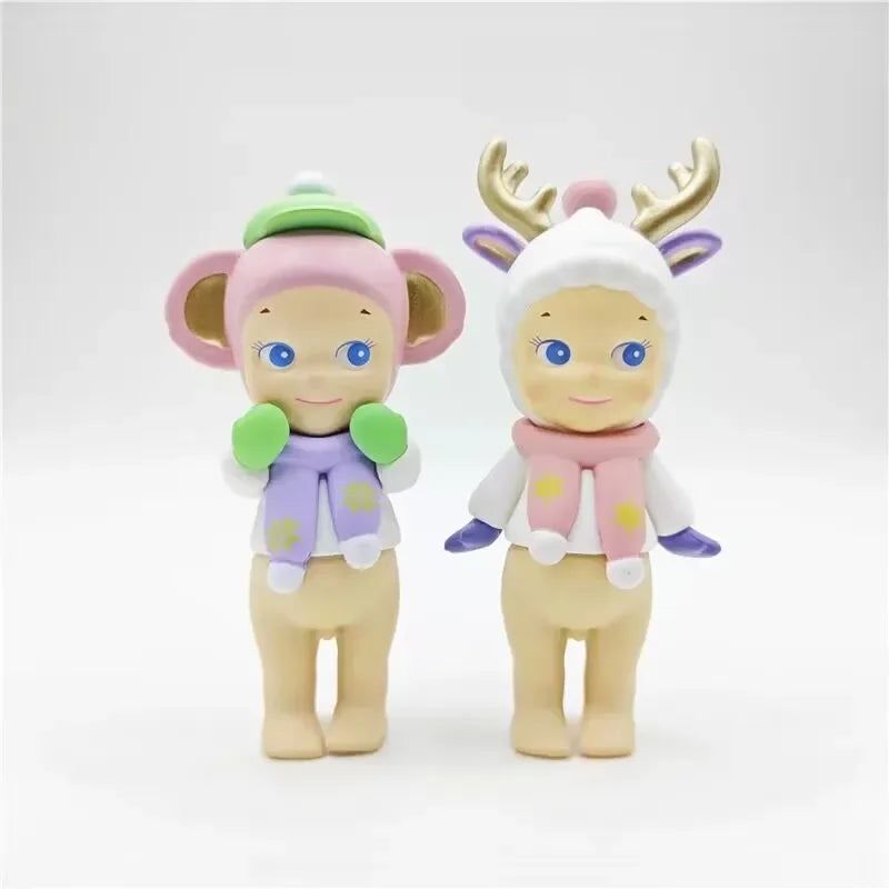 Sonny Angel Winter Wonderland Series Cute Anime Figure Dolls Christmas Tree Ornaments Collectible Toys for Kids Fans Gift 2024