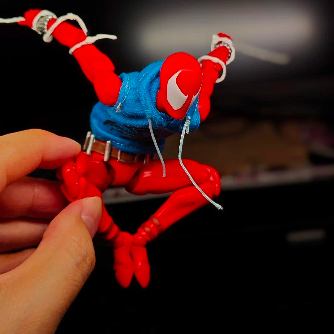 Ct Toys Anime Action Figure Figurine Scarlet Spider Spiderman Mafex 186 The Amazing Spider-Man Comic Version Gifts Toy