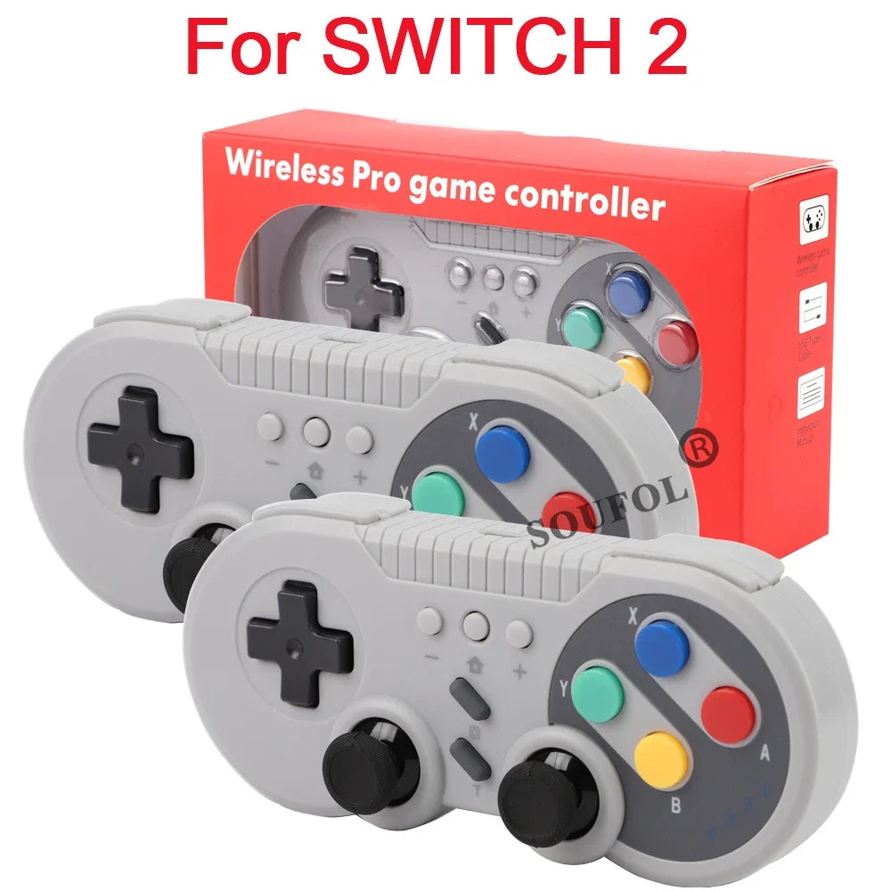 1/2PCS New Retro Wireless Game Console Mini Video Console with Game Player Wireless Game Controller for Switch 2 & Windows PC