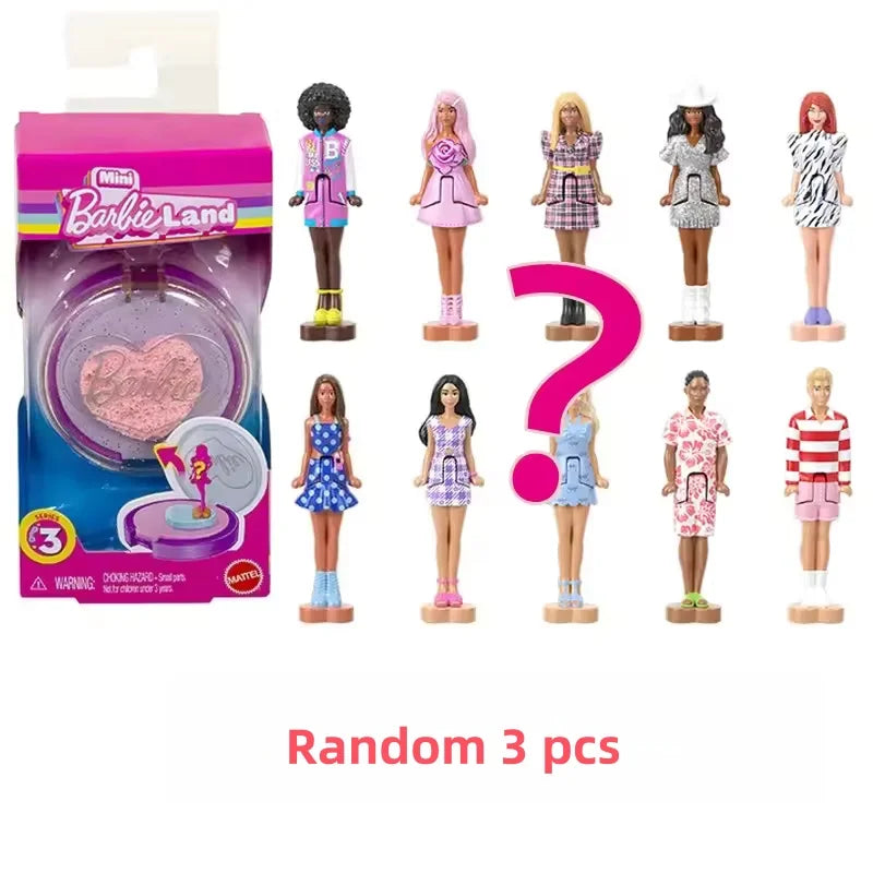 New Mini Barbieland Doll Surprise Toys Coollectible Pet Playset With 1.5-Inch Doll Playing House Toy For Girls Birthday Gift