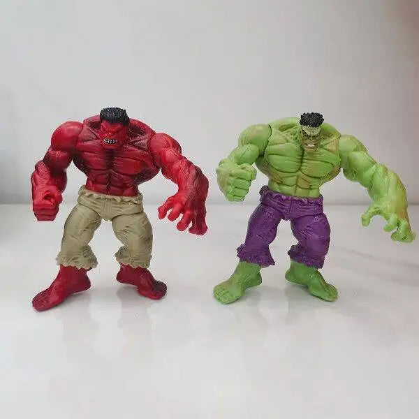 Avengers Hulk Variant Action Figures 4 Pack Green Red Gray Compound Collectible Model Dolls Superhero Statues Boys Birthday Gift