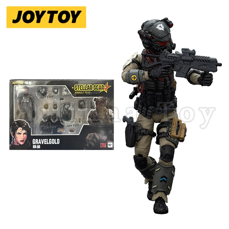 JOYTOY 1/18 Action Figure Dark Source Stellar Scar Assault Team Anime Military Model