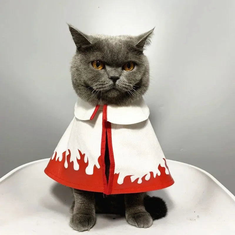 Anime Haruto Pet Cloak Clothes Pet Cat Dog Cosplay Costume Hokage Uzumaki Akatsuki Photo Props Birthday Fans Gifts Toys