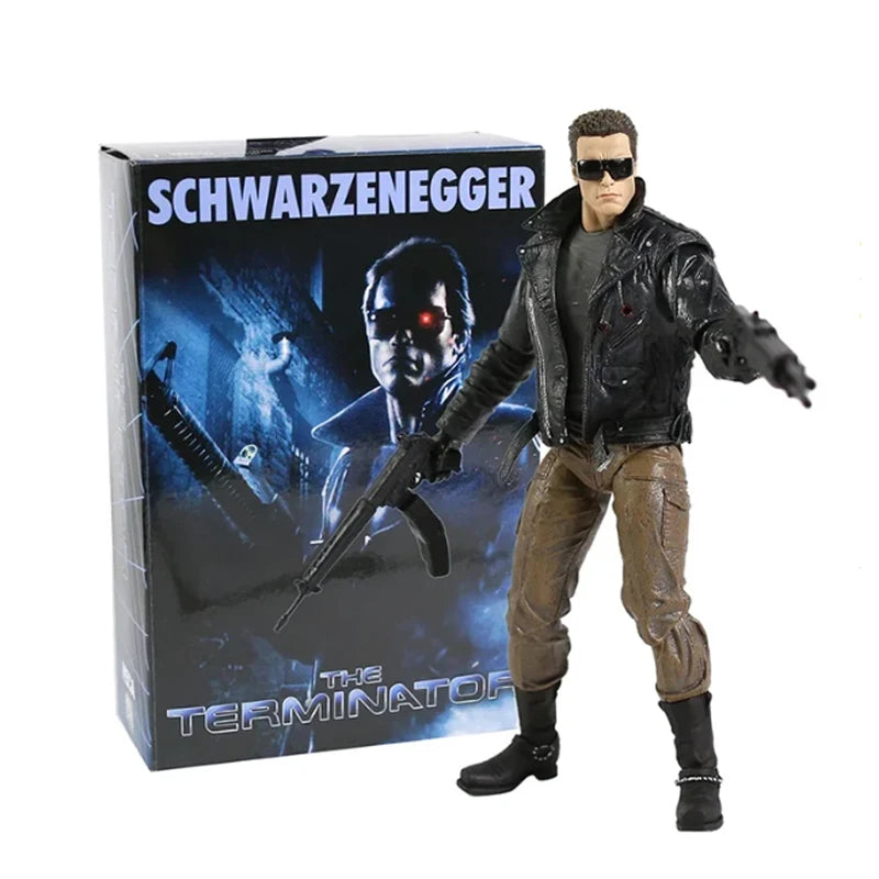 NECA Figure Terminator 2 Judgment Day T800 Sarah Connor T-800 Arnold Schwarzenegger Commando Action Figure Model Collectible Toy
