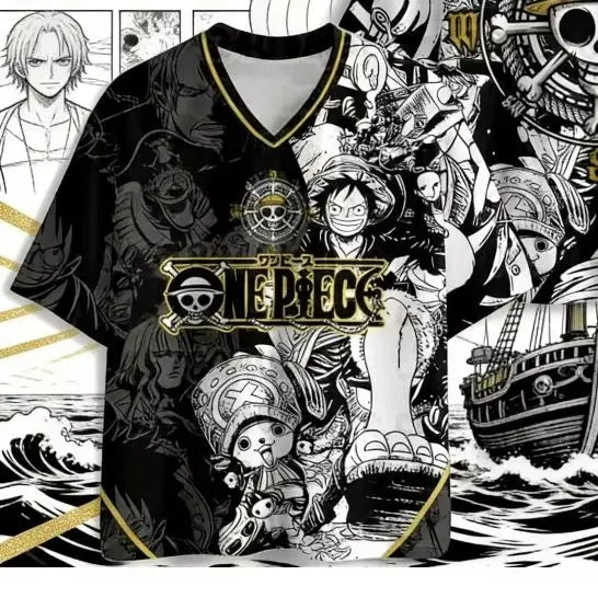 2026 New Summer Japanese Anime One Piece Zoro Luffy 3D Quick-Drying T-Shirt Plus Size for Men Women Children's Top Jersey Gift