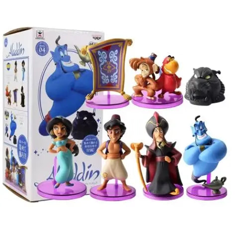 Disney Princess jasmine figure toy Evil Monkey Tiger Aladdin and His Lamp PVC Action Figure Model Toy Dolls