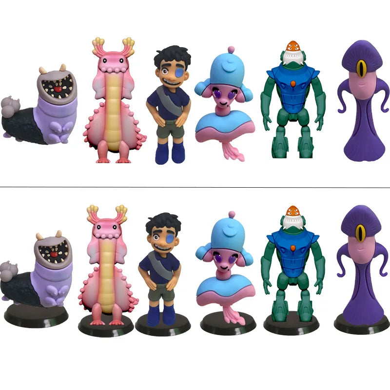 6pcs Elio Solís Action Figures Disney Kawaii Ornament Car Model Doll Kids Cosplay Classic Toys Home Decor Children Birthday Gift