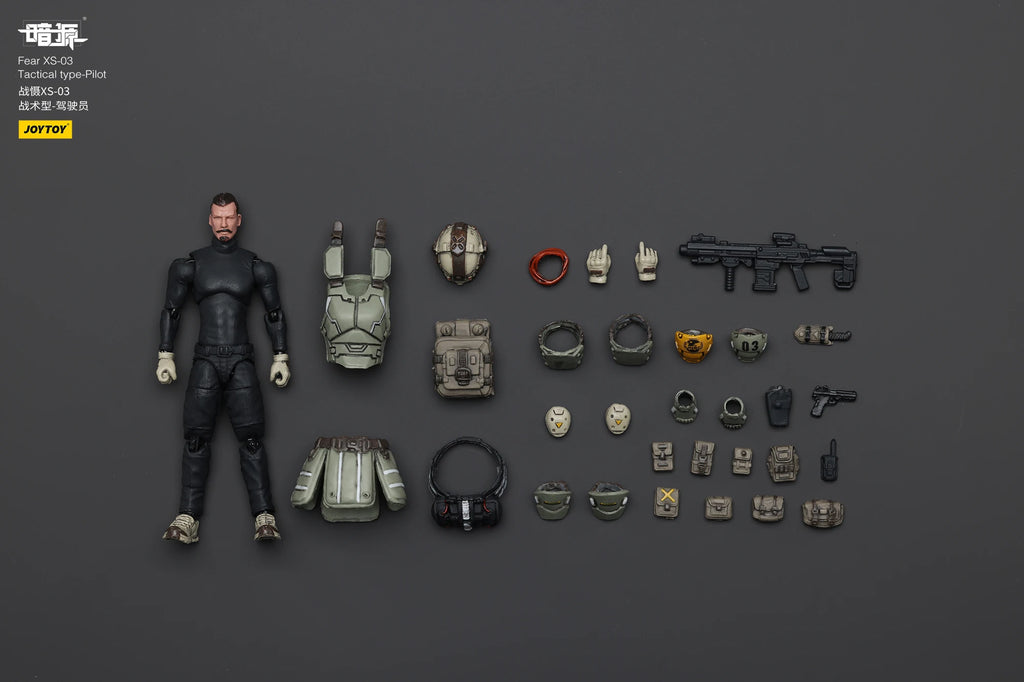 JOYTOY Dark Source 1/25 Scale Fear XS-03 Tactical Type-Pilot XS-02 Assault Type XS-01 Night Raid Type Action Figure Model Toys
