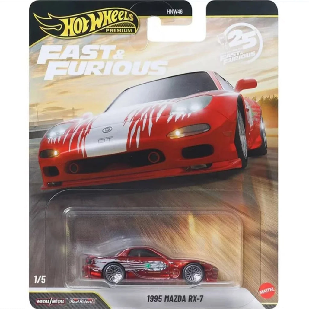 Hot Wheels HNW46 Fast & Furious Car Culture Die-Cast Models 1/64 Mazda RX-7 Honda & Lamborghini Cars Model Boy Collection Gift