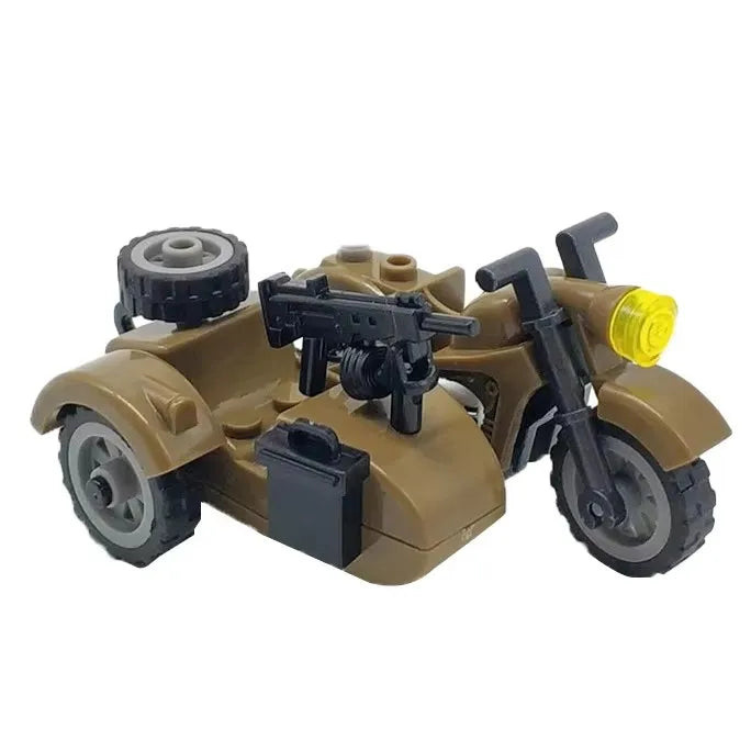 MOC WW2 Military Oil Drum Fuel Tank Printed Building Blocks Weapons Soldiers Accessories War Scene Accessories Bricks Toys Boys