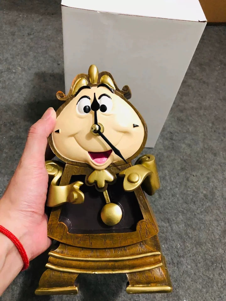 Disney Beauty And The Beast Cogsworth Mr Clock 24cm Action Figure Figurine Collection Decoration Toys Pvc Model Christmas Gifts