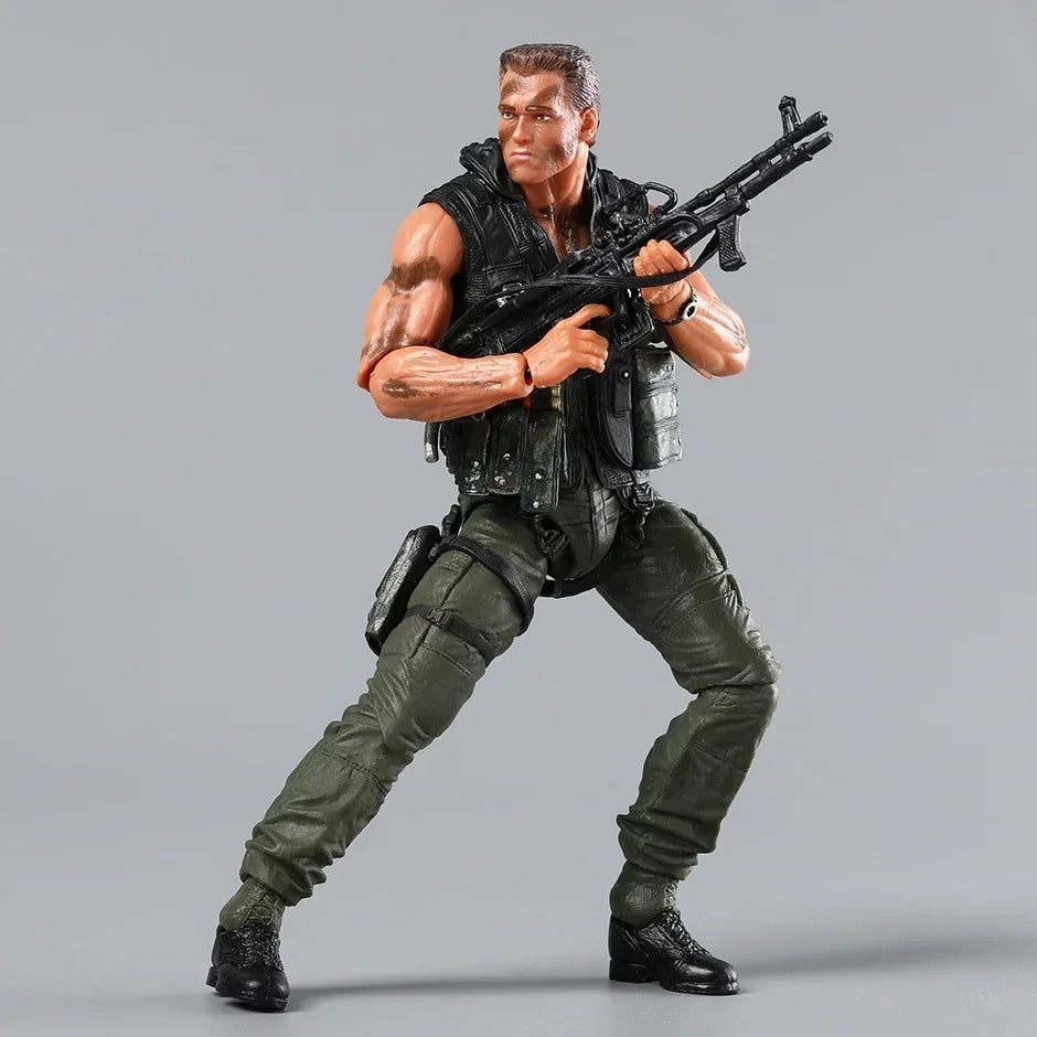 NECA Arnold Schwarzenegger Commando Matrix 30th Anniversary Action Figure Figurine Collectible Model Doll Toy